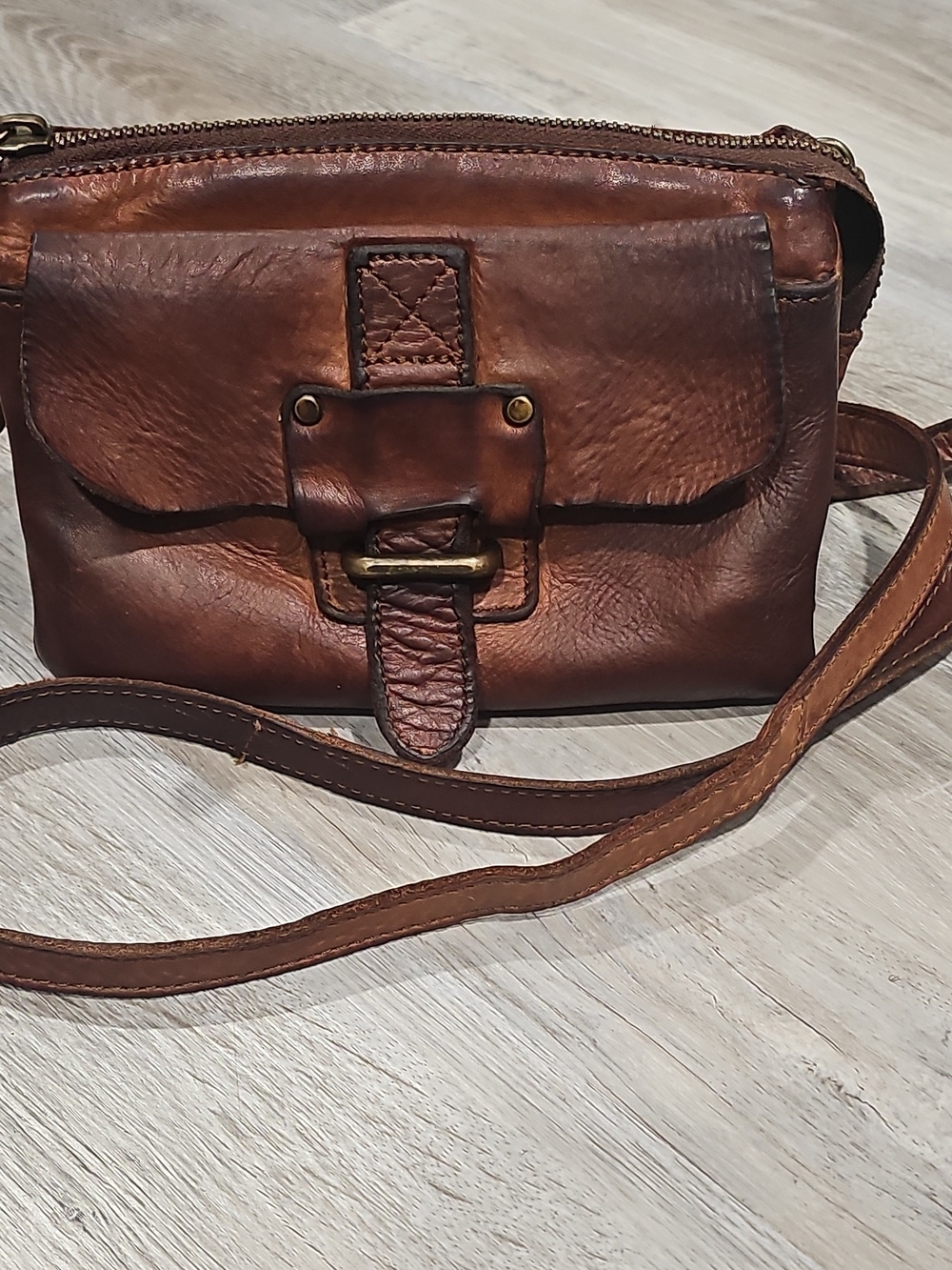 Harbour 2nd Leather Brown Crossbody Bag